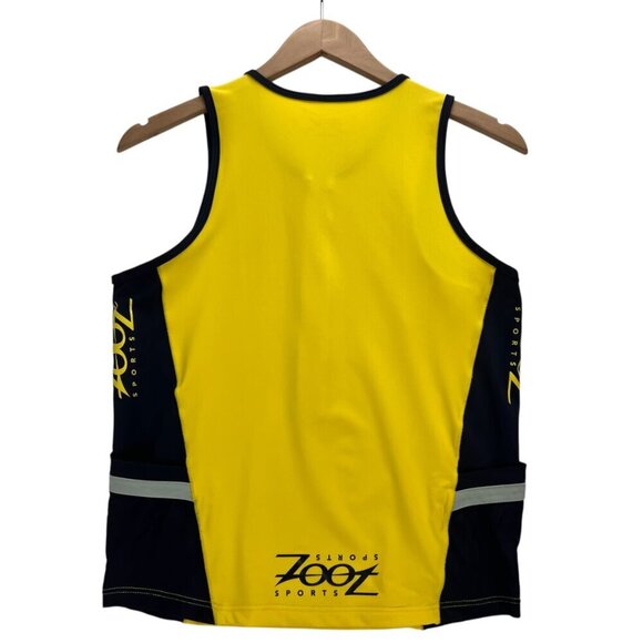 Zoot Cycling Yellow Tank Top w/pockets Size L - Picture 2 of 7